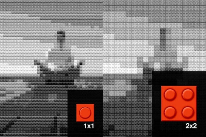 Adobe Photoshop Free Action Material フリー アクション 素材 ユニーク ブロック Awesome Lego Mosaic Actions