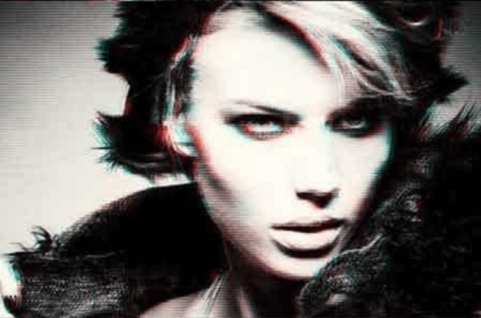 Adobe Photoshop Free Action Material フリー アクション 素材 イラスト グリッチ デジタル サイバー かっこいい Digital Glitch Effect PSD Templates