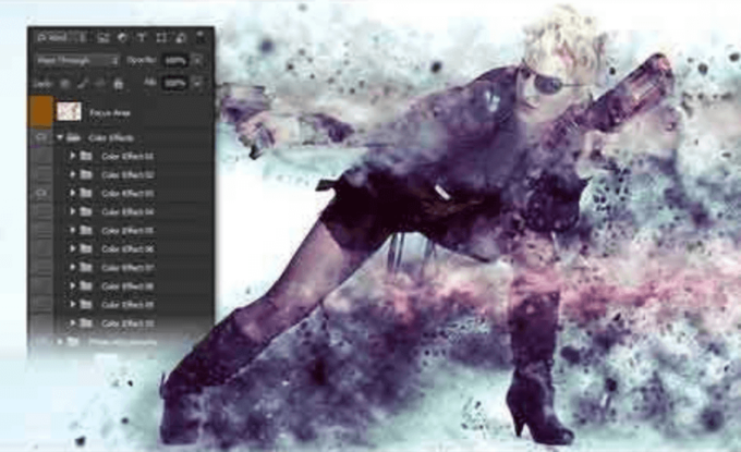 Adobe Photoshop Free Action Material 無料 フリー アクション 素材 お洒落 かっこいい Dispersions Photoshop Action