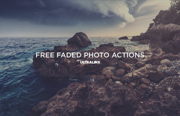 Adobe Photoshop Free Action Material フリー アクション 素材 ヴィンテージ レトロ オールドフィルム FREE FADED RETRO PHOTO ACTIONS