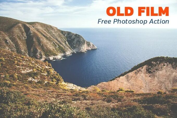 Adobe Photoshop Free Action Material フリー アクション 素材 ヴィンテージ レトロ オールドフィルム Free Old Film Photoshop Action