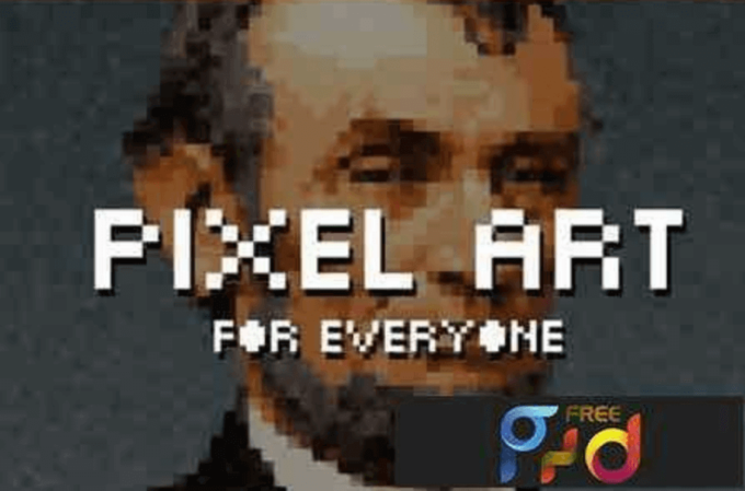 Adobe Photoshop Free Action Material フリー アクション 素材 ピクセル ドット pixel dot Pixel Art – One Click Actions