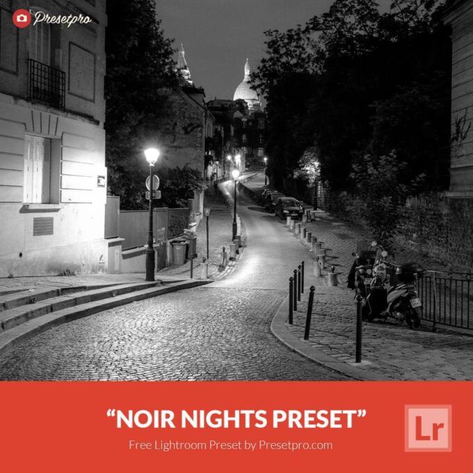 Adobe Lightroom Free Preset .xmp .lrtemplate 無料 フリー モノトーン モノクローム モノクロ 白黒 Free Lightroom Preset Noir Nights