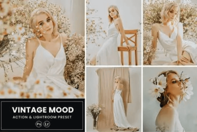 Adobe Lightroom Free Preset .xmp .lrtemplate Wedding Bridal 無料 フリー 結婚式 ブライダル ウェディング Vintage Mood Photoshop Action & Lightrom Presets
