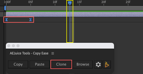 Adobe After Effects AE Juice Copy Ease 無料 プラグイン スクリプト キーフレーム 複製 alt Clone