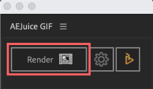 Adobe cc After Effects AE Juice GIF 無料 機能 使い方 解説 Render