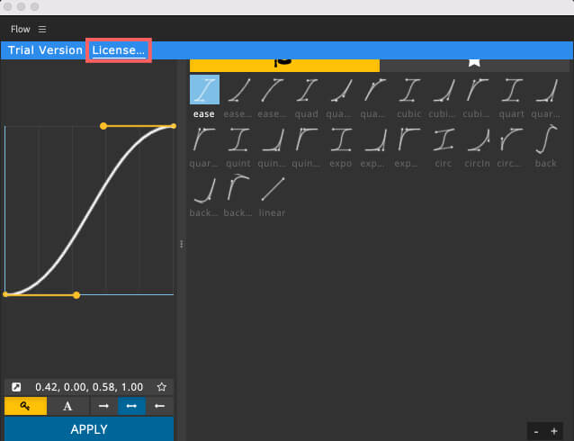 Adobe CC After Effects プラグイン Flow ZXPInstaller インストール トライアル ライセンス