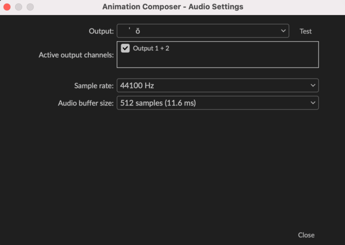 Adobe CC After Effects Animation Composer Starter 無料 機能 解説  Menu Settings Audio settings 