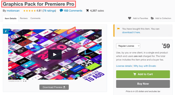 Adobe Premiere Pro Toko Graphics 4.0 安い 使い方 買い方 インストール方法 Graphics Pack for Premiere Pro