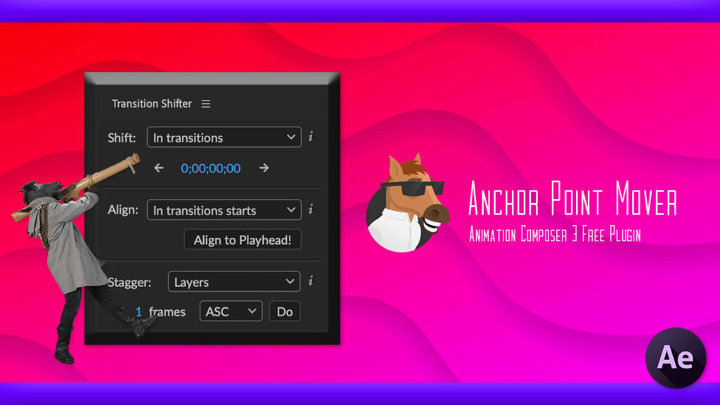 Adobe CC After Effects 無料 プラグイン Animation Composer Transition Shifter 解説 機能