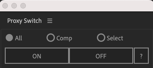 Adobe CC After Effects Proxy Switch SUNRISE MOON プロキシ 無料 スクリプト 便利