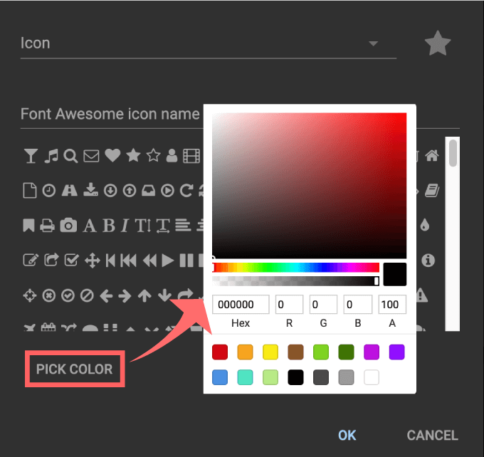 Adobe After Effects Script KBar 機能 使い方 解説 セッティング Add Button Apply Preset ICON アイコン カラー