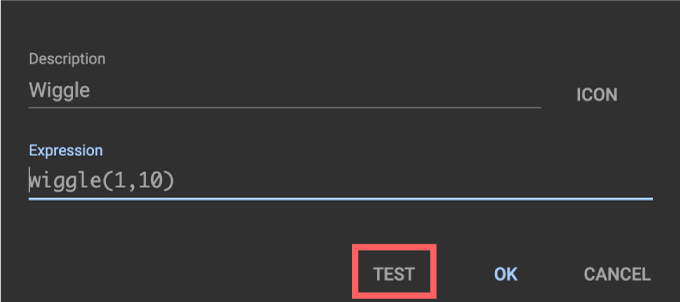 Adobe After Effects Script KBar 機能 使い方 解説 セッティング Add Button Set Expression TEST
