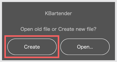 Adobe After Effects Script KBar 無料 拡張スクリプト KBartender2 機能 使い方 解説 アイコン デザイン 設定 Ai script: for easy creating button icons Open old file or Create new file?