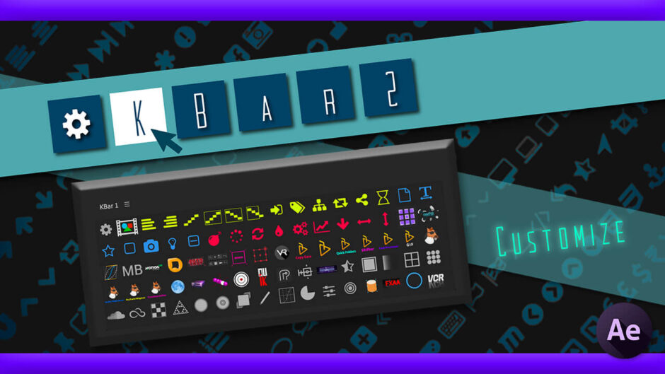 Adobe CC After Effects Script KBar2 プリセット json アイコン 無料 配布 free script スクリプト コピペ
