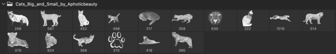 Adobe CC Photoshop フォトショップ 寅 虎 無料 素材 年賀状  正月 ブラシ Free Tiger Brush Cat – Cheetah