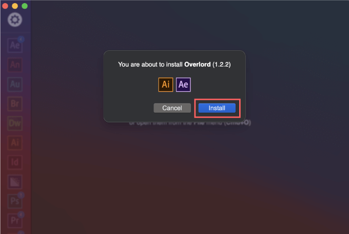 Adobe CC After Effects Plugin Overload 解説 無料 プラグイン 使い方 価格比較 安い インストール Overlord.zxp Illustrator zxp installer