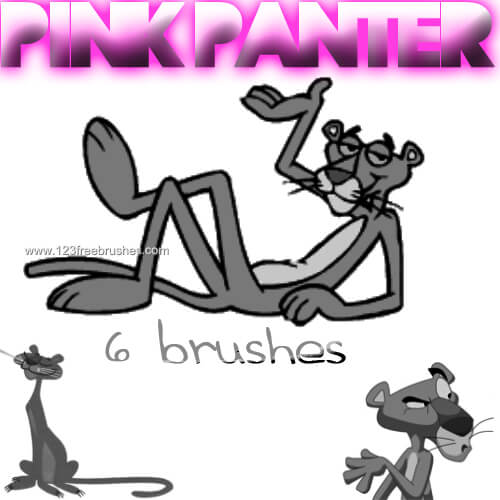 Adobe CC Photoshop フォトショップ 寅 虎 無料 素材 年賀状  正月 ブラシ Pink Panther