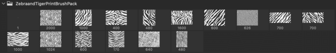 Adobe CC Photoshop フォトショップ 寅 虎 無料 素材 年賀状 正月 ブラシ Free Tiger Brush set Zebra and Tiger Print