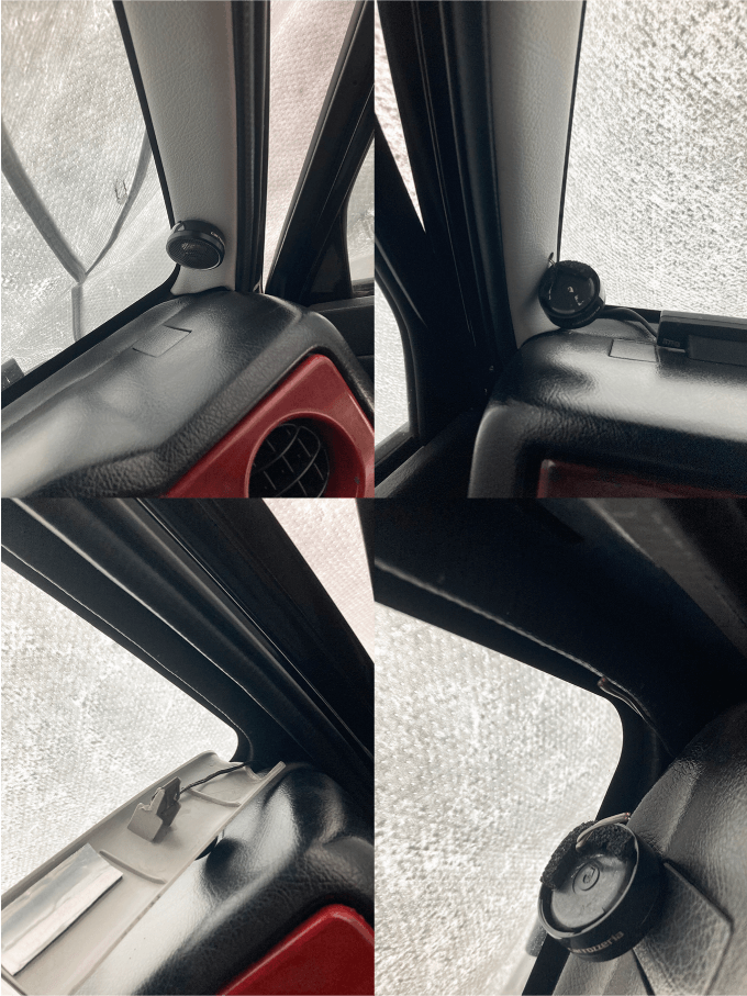 ジムニー Jimny JA11 JA12 JA22 JB32 車内 パネル 固定金具 サビ 錆 防止 スピーカー 取り外し