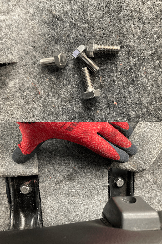 ジムニー Jimny JA11 JA12 JA22 JB32 車内 サビ 錆 対策 処理 シートベルト ネジ 転換剤 ステンレス 防錆