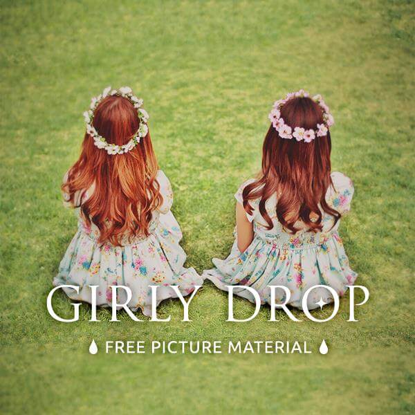 無料 素材 画像 写真 動画 材料 配布 サイト Girly Drop