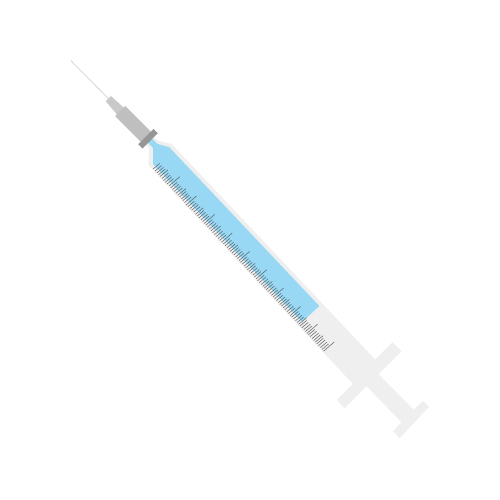 医療 看護 介護 無料 イラスト 素材 ウイルス バイ菌 コロナ COVID 19 注射器 ワクチン Vaccine syringe Chemical solution