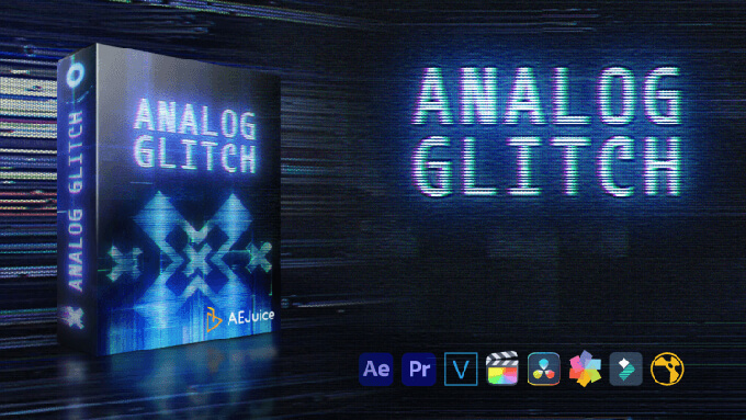 Adobe After Effects AEJuice ALL BUNDLE Lifetime 無料 アナログ グリッチ アニメーション Analog Glitch