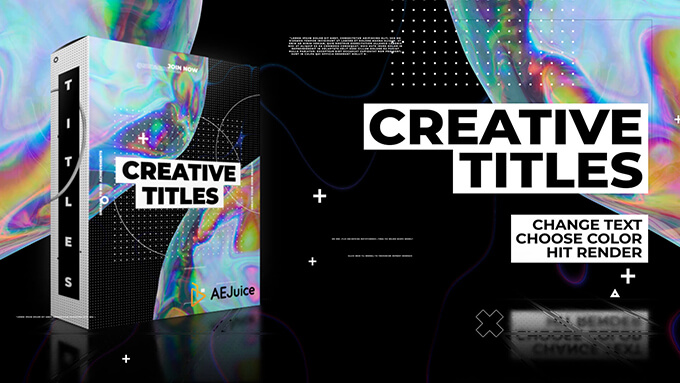 Adobe After Effects AEJuice ALL BUNDLE Lifetime 無料 おしゃれ タイトル プリセット Creative Titles