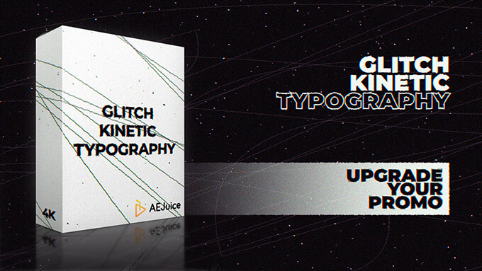 Adobe After Effects AEJuice ALL BUNDLE Lifetime 無料 タイポグラフィー グリッチ プリセット Glitch Kinetic Typography