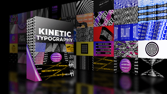 Adobe After Effects AEJuice ALL BUNDLE Lifetime 無料 タイポグラフィー プリセット 大量 Kinetic Typography