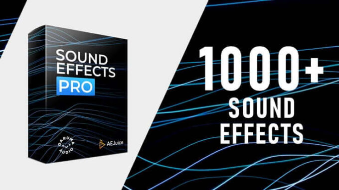 Adobe After Effects AEJuice ALL BUNDLE Lifetime 効果音 サウンド プリセット 大量 Sound Effects Pro