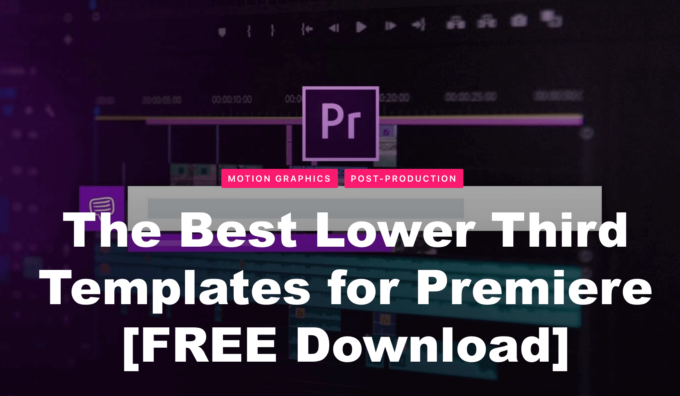 Adobe CC Premiere Pro Free Lower Third Template preset 無料 ローワーサード テンプレート プリセット