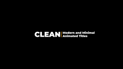 Adobe CC Premiere Pro Free Title Template preset 無料 タイトル テンプレート プリセット Modern and Clean