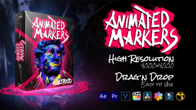 Adobe After Effects Premiere Pro AEJuice ALL BUNDLE Lifetime 無料 手書き アニメーション プリセット Animated Markers