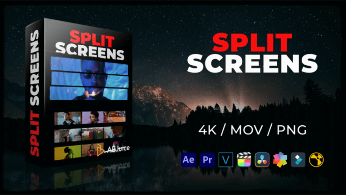 Adobe After Effects Premiere Pro AEJuice ALL BUNDLE Lifetime 無料 スプリット スクリーン プリセット Split Screens