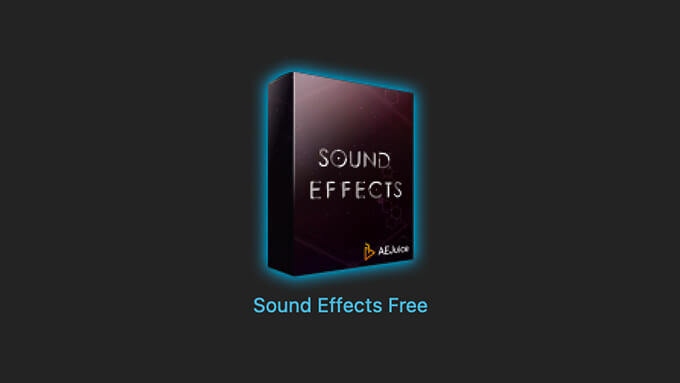 Adobe Premiere Pro extension aejuice エクステンション 無料 プラグイン サウンドエフェクト フリー Sound Effects Free