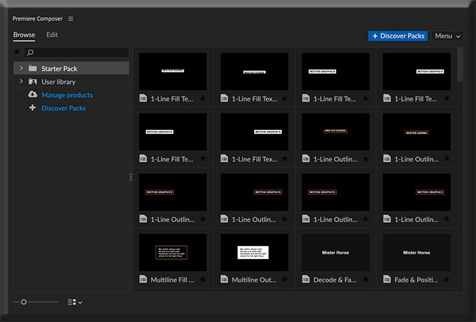 Adobe CC Premiere Pro Free Plugin extension Premiere Composer 無料 プラグイン エクステンション 無料 ダウンロード インストール 方法 解説 starter pack 機能