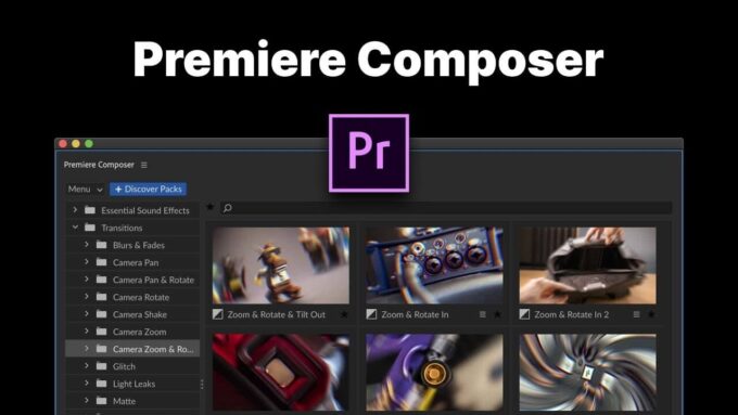 Adobe Premiere Pro Composer 無料 エクステンション User library