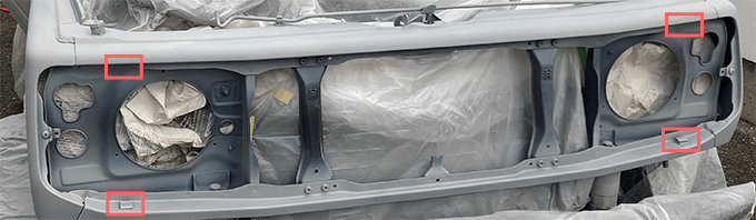 ジムニー Jimny JA11 JA12 JA22 JB32 フロントグリル 取り外し