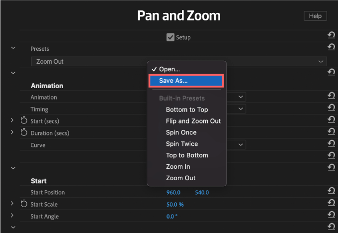 Adobe Premiere Pro After Effects Final Cut Pro X Free Plugin 無料 プラグイン FxFactory FXファクトリー Pan and Zoom 機能 使い方 プリセット preset Save us