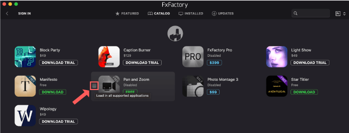 Adobe Premiere Pro After Effects Free Plugin FxFactory エフェクト 非表示 削除