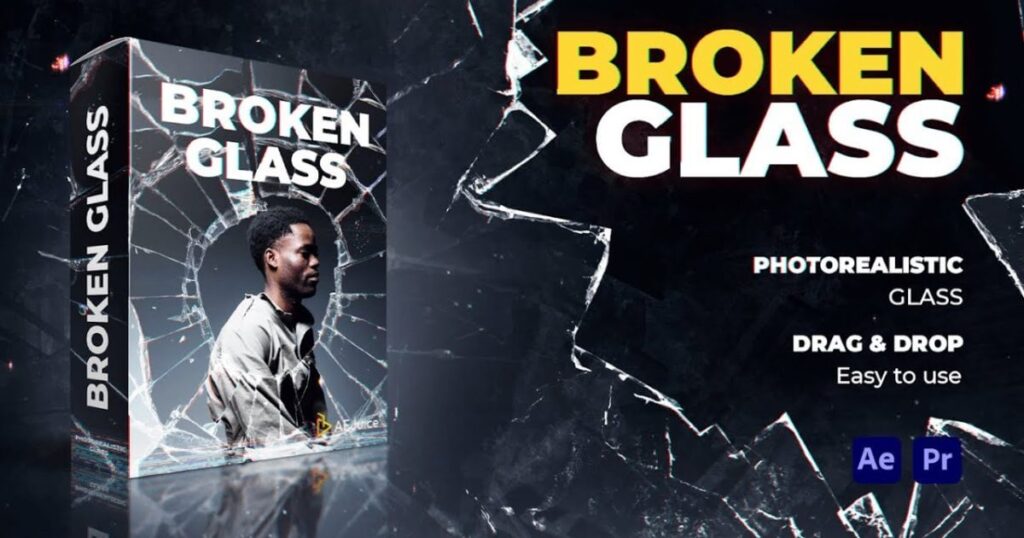 Adobe After Effects AEJuice ALL BUNDLE Lifetime 無料 割れたガラス フィルター プリセット Broken Glass Filter
