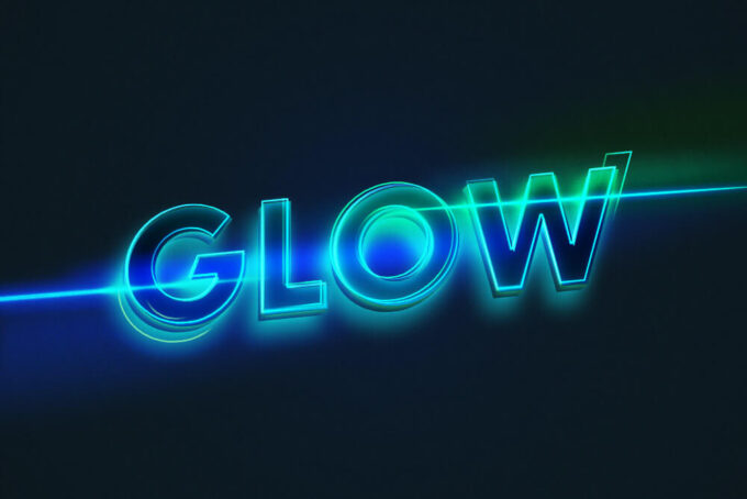 Photoshop Free Text Effect Glow Preset psd フォトショップ 無料 テキストエフェクト プリセット サムネイル デザイン 素材