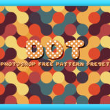 Adobe Photoshop フォトショップ 無料 パターン テクスチャー プリセット 水玉模様 丸 サムネイル デザイン Free Dot Pattern Preset