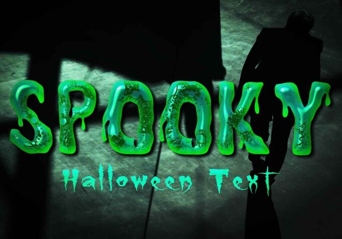 Photoshop Free Text Effect Horror Preset psd フォトショップ 無料 テキストエフェクト ハロウィーン プリセット サムネイル デザイン 素材  Spooky Halloween 