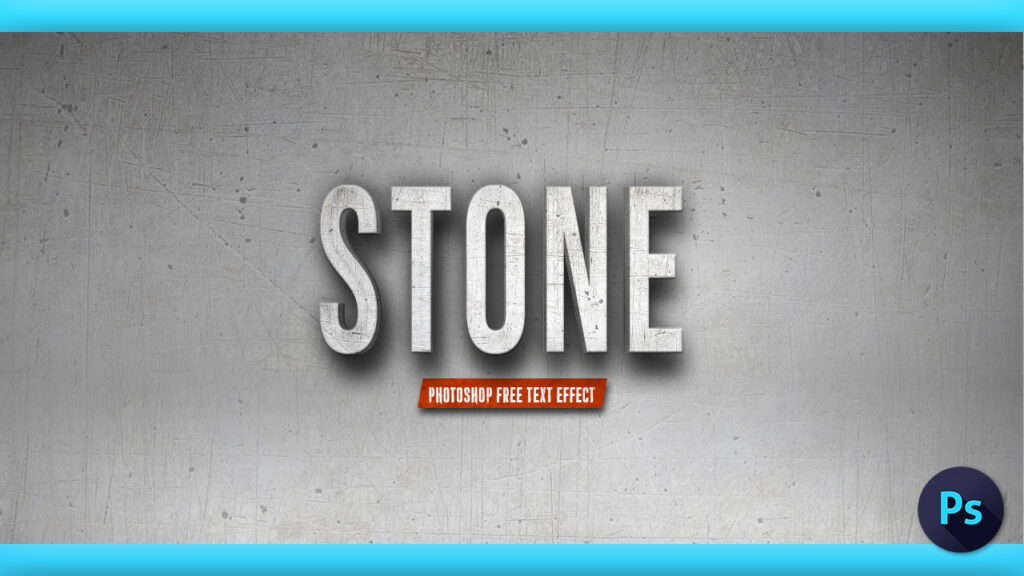 Photoshop Free Text Effect Rock Wall Stone Preset フォトショップ 無料 テキストエフェクト プリセット サムネイル デザイン おすすめ