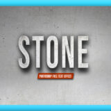 Photoshop Free Text Effect Rock Wall Stone Preset フォトショップ 無料 テキストエフェクト プリセット サムネイル デザイン おすすめ