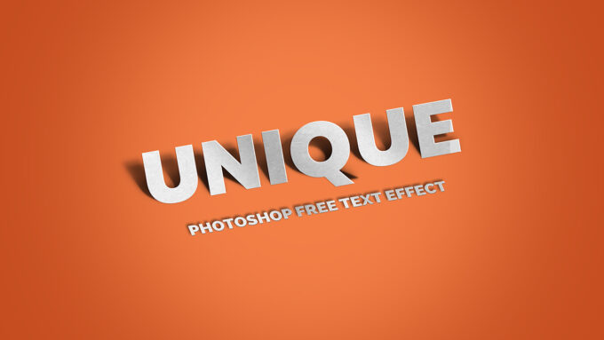 Photoshop Free Text Effect Preset Unique フォトショップ 無料 テキストエフェクト プリセット サムネイル デザイン おすすめ