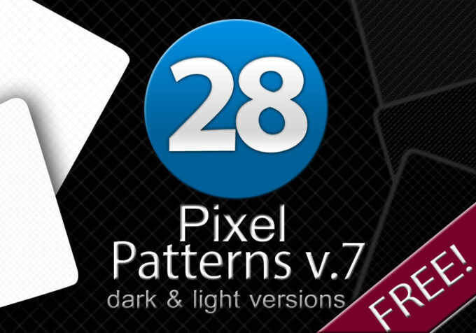 Adobe Photoshop フォトショップ 無料 パターン テクスチャー プリセット .pat ブラック ホワイト  Free Black White simple Pattern Preset 28 Pixel Patterns V.7